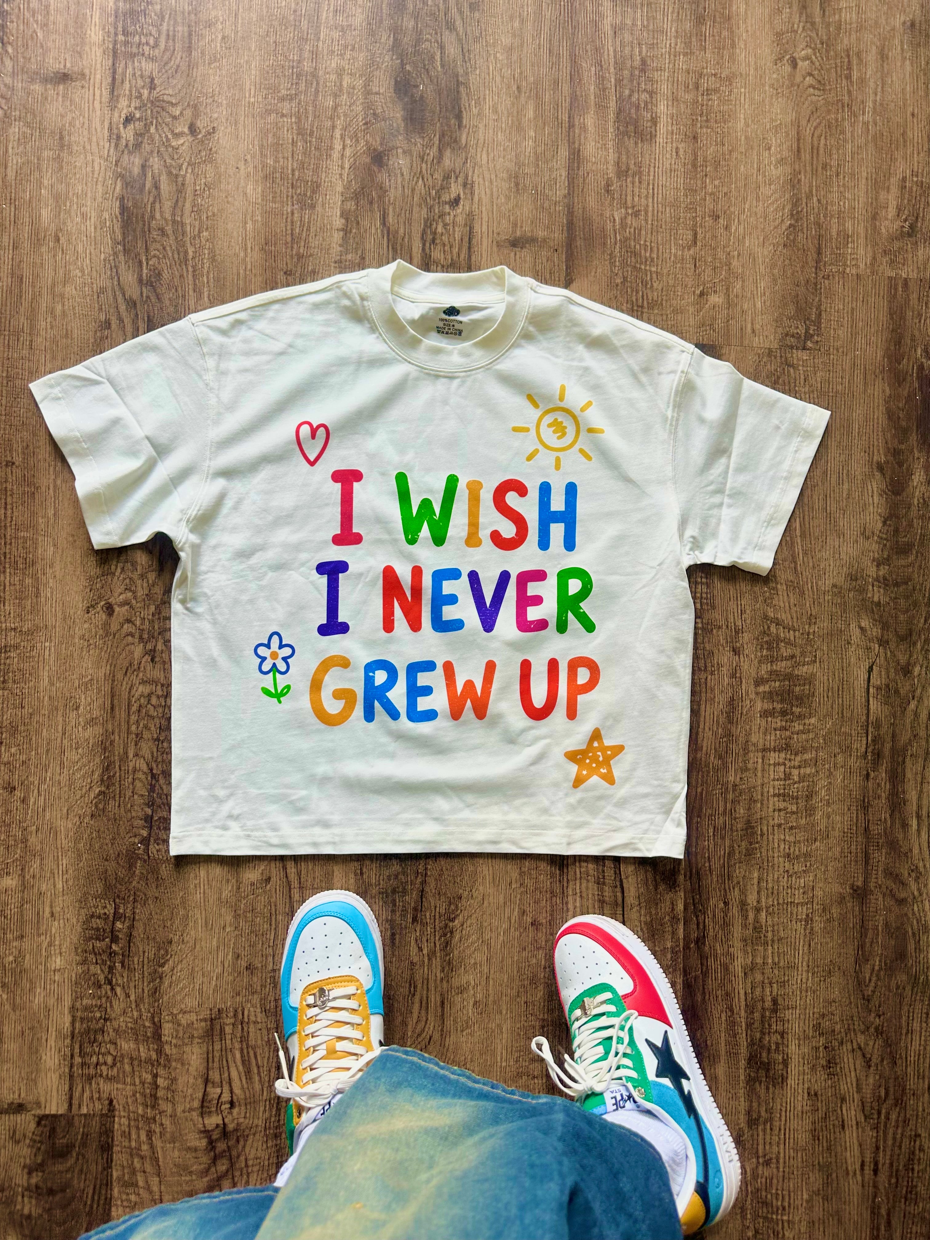 I Wish I Never Grew Up - Boxy Tee